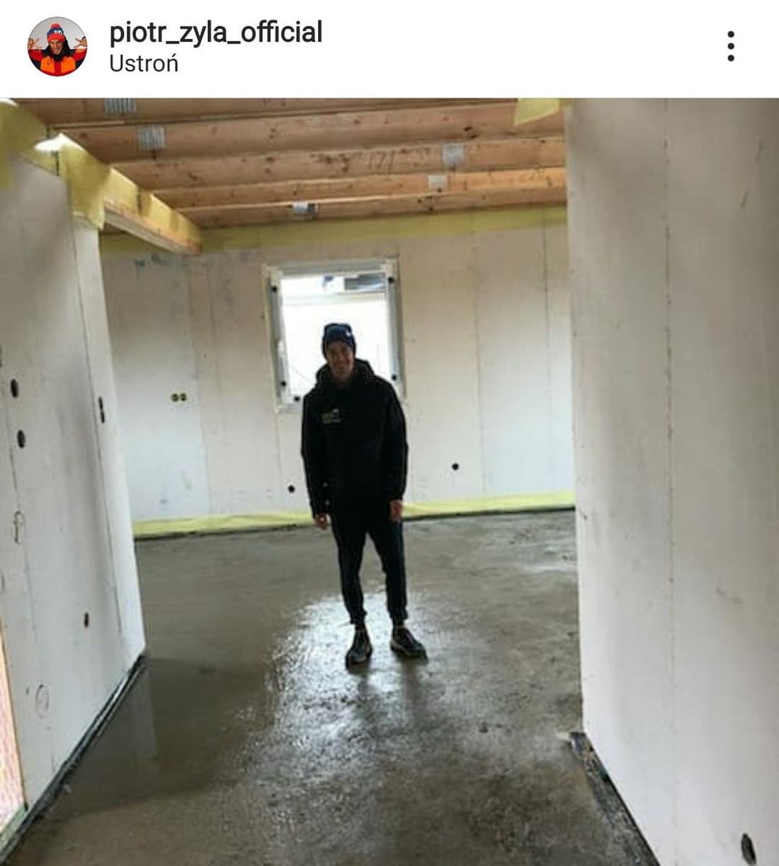 Piotr Żyła w nowym domu