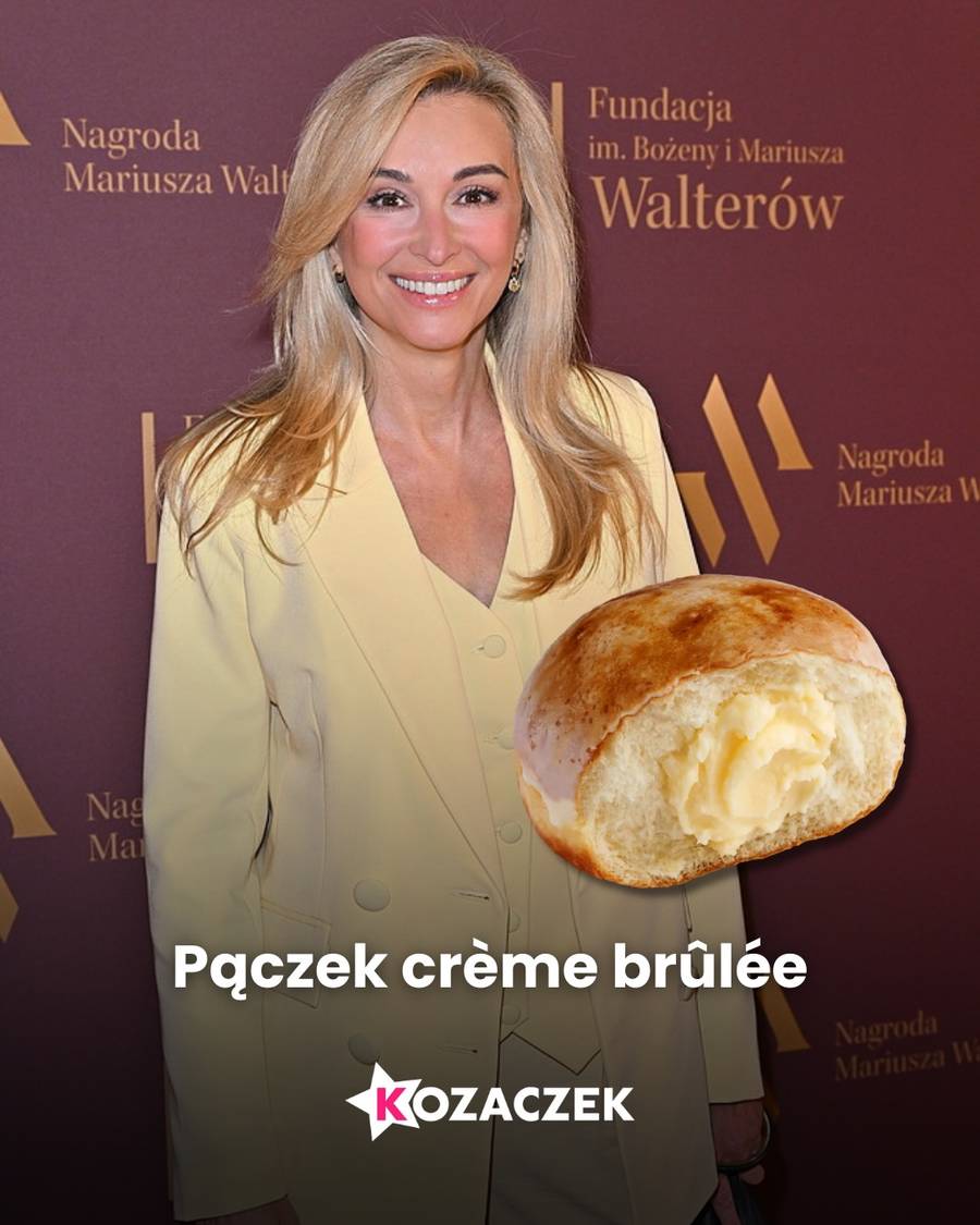 Martyna Wojciechowska jak pączek crème brûlée