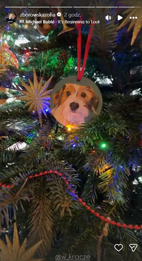 Szczególna choinka w domu Zborowskiej i Wrony, fot. Instagram