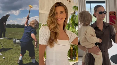 Sandra Kubicka spędza sportowy weekend z synem i nowym partnerem! Wybrali się na golfa a kadry obiegły sieć