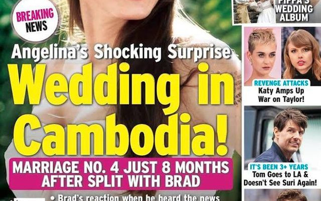 W tej sukni ślubnej Angelina Jolie pójdzie do ołtarza w Kambodży