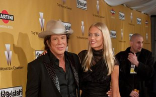 Mickey Rourke ze swą Eleną (FOTO)