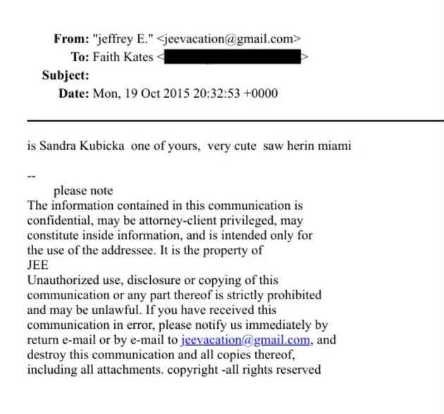 Nazwisko Kubickiej w aktach Epsteina, fot. oversightsdemocrats.house.gov