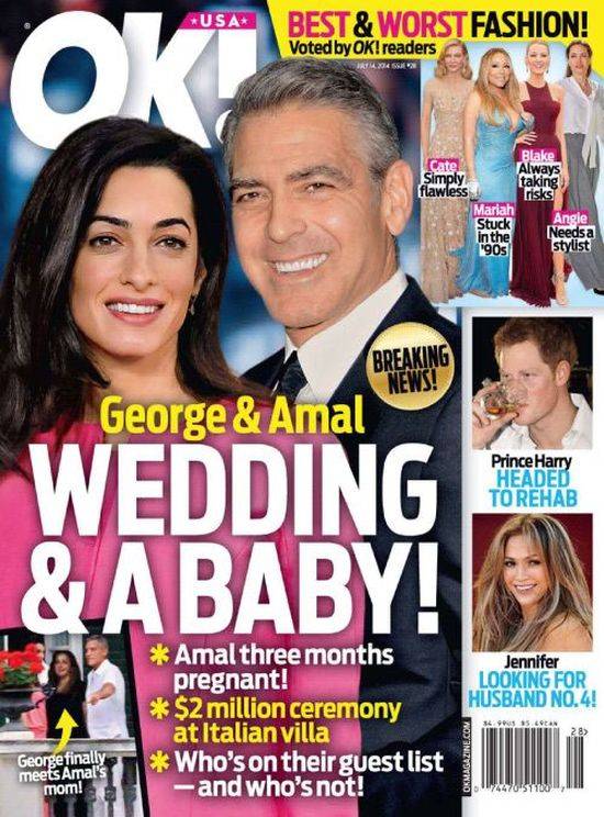 George Clooney i Amal Amaluddin na okładkach