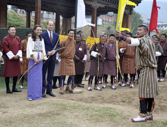 Księżna Kate i książę William w Bhutanie