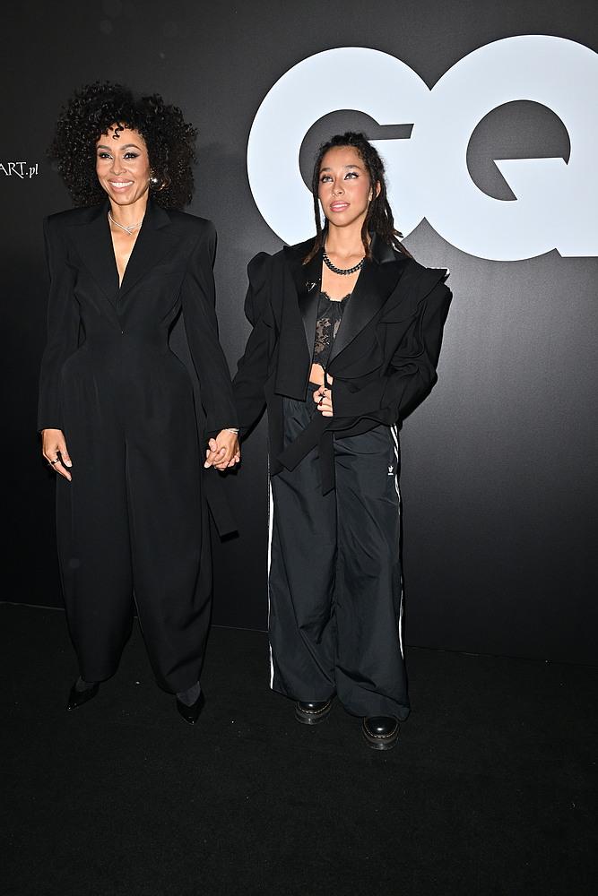 Omenaa Mensah z córką Vanessą - Premiera GQ Poland, fot. KAPiF