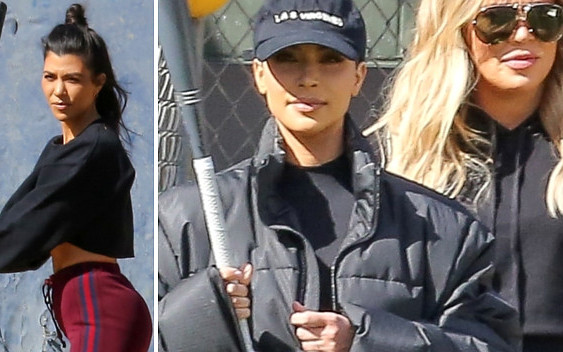 Karadshianki z mamą trenują z kijami baseballowymi (ZDJĘCIA)