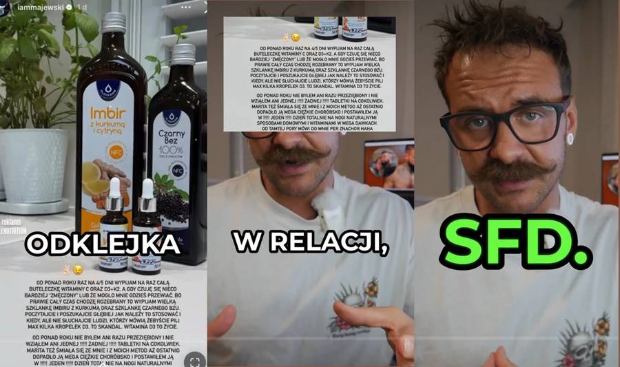 Psychodietetyk uderza w wypowiedź Majewskiego o braniu 400 TYSIĘCY jednostek witaminy D3 dziennie!