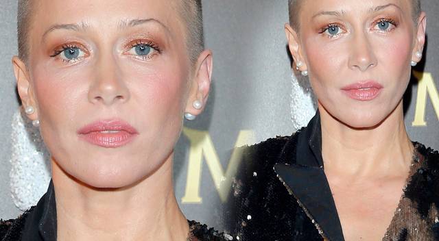 Prawie łysa Katarzyna Warnke na ściance!