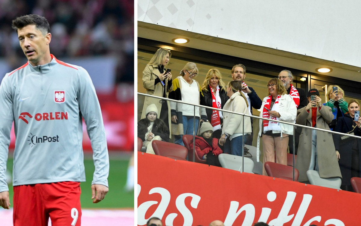 Mecz Polska – Estonia. Wojciech Modest Amaro i Agnieszka Amaro, Anna Lewandowska z rodziną…