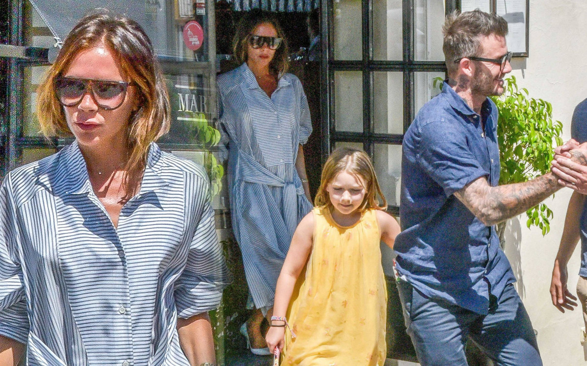 Beckhamowie z dziećmi – Harper, Romeo i Cruzem na wakacjach w Hiszpanii