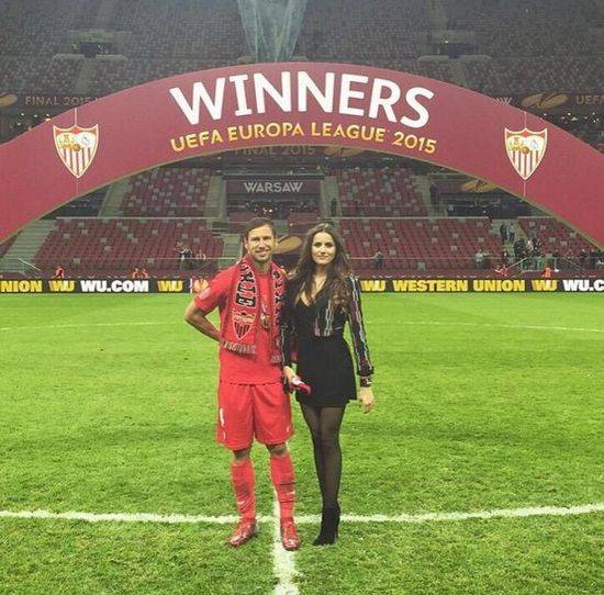 Celia Jaunat i Grzegorz Krychowiak razem