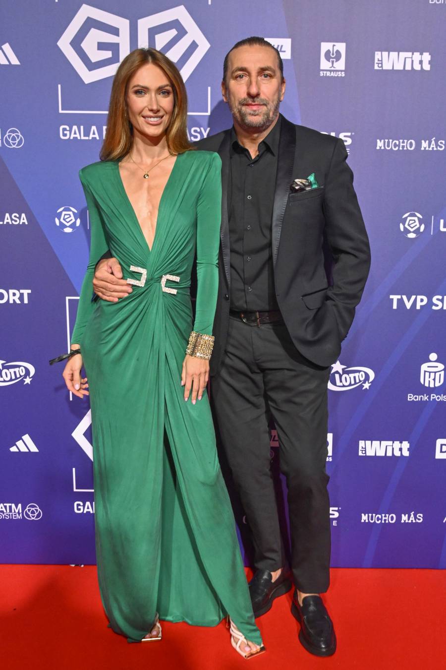 Tomasz Iwan i Karolina Woźniak na Gali Ekstraklasy 2026, fot. AKPA
