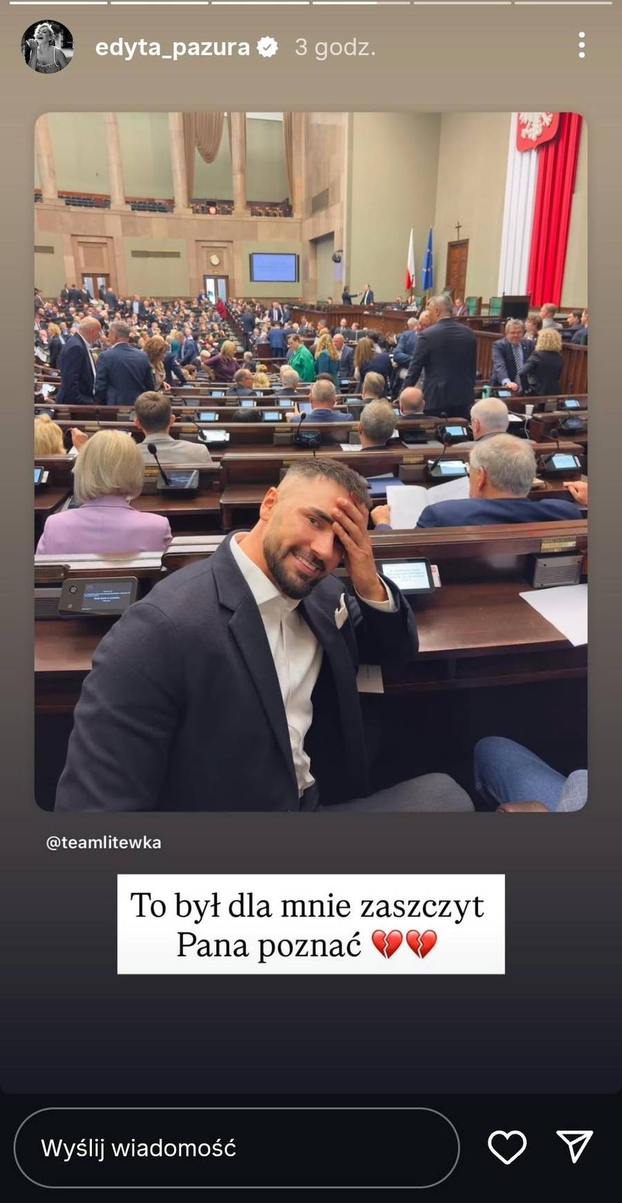 Gwiazdy żegnają Łukasza Litewkę, fot. Instagram