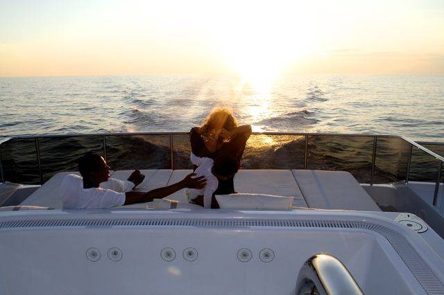 Beyonce i Jay Z na jachcie