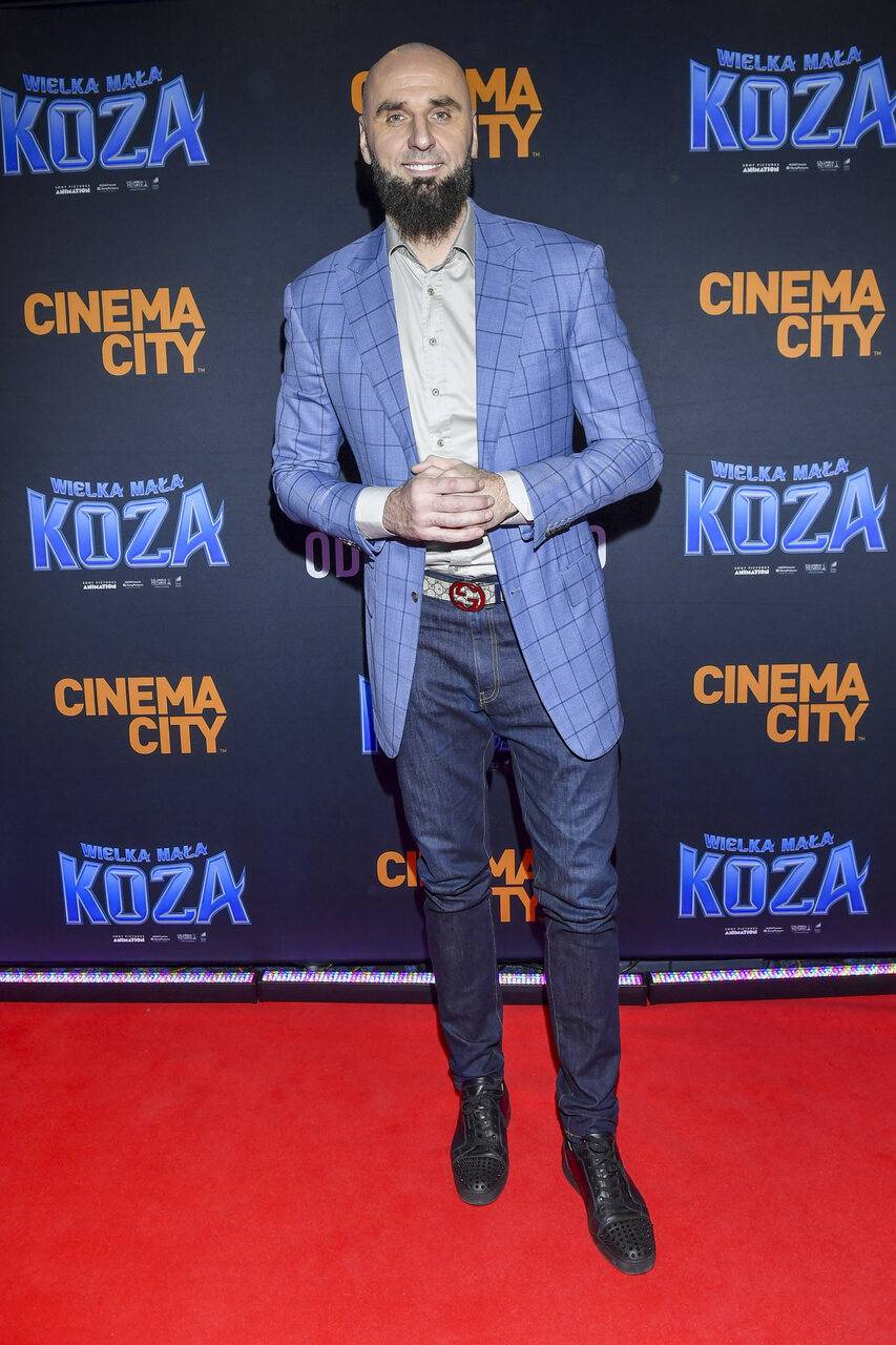 Marcin Gortat na premierze "Wielka mała koza", fot. AKPA