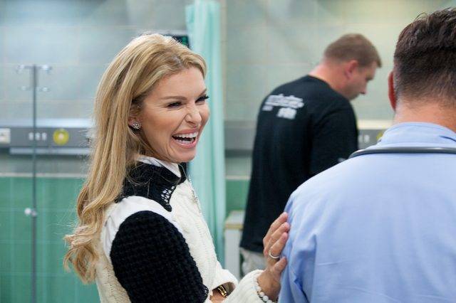 Kinga Korta na planie serialu Szpital