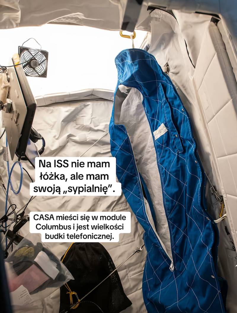 Tak śpi Sławosz Uznański-Wiśniewski w kosmosie. „To wyzwanie” – ujawnia kulisy misji