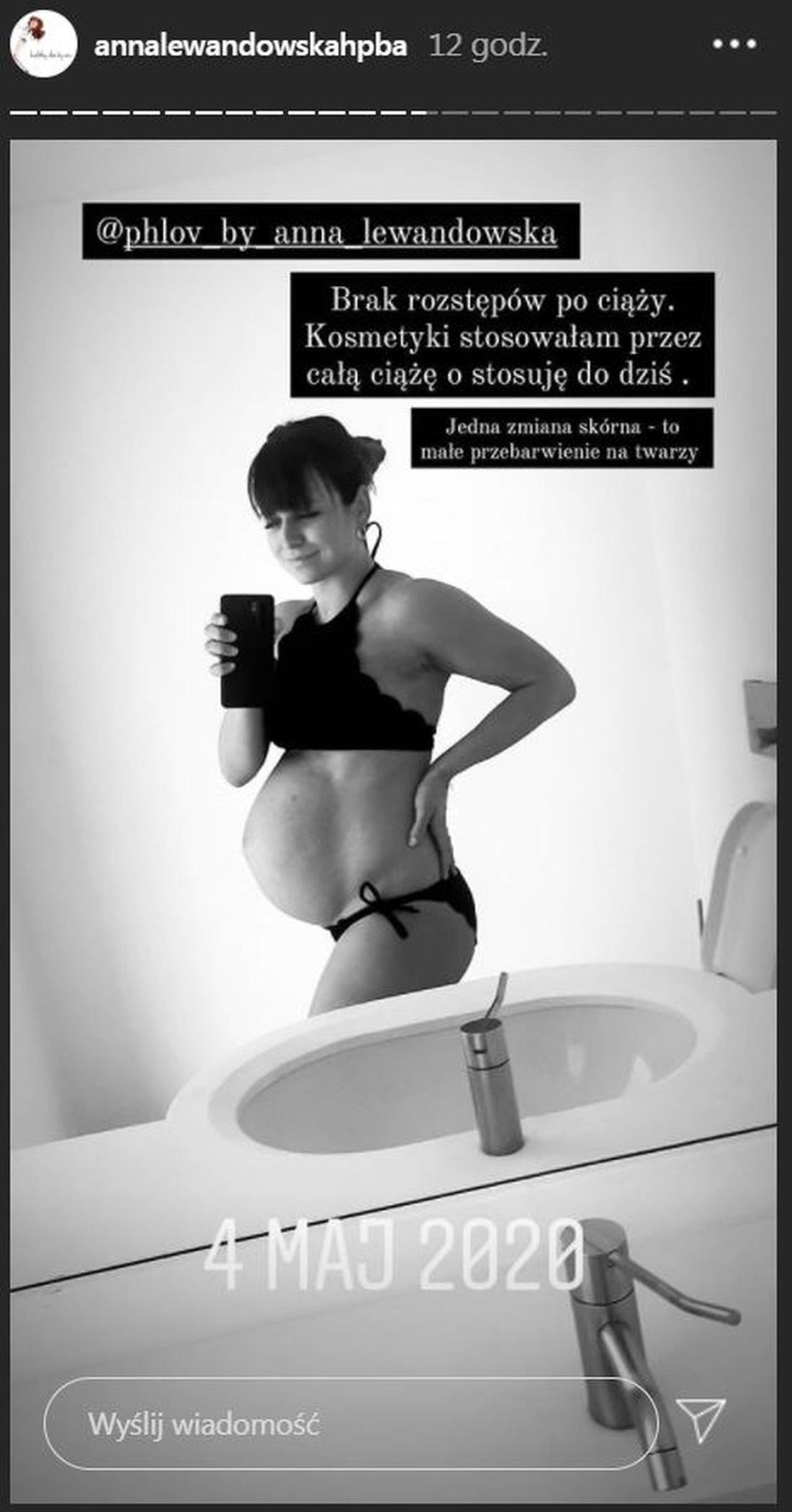 Anna Lewandowska w ciąży