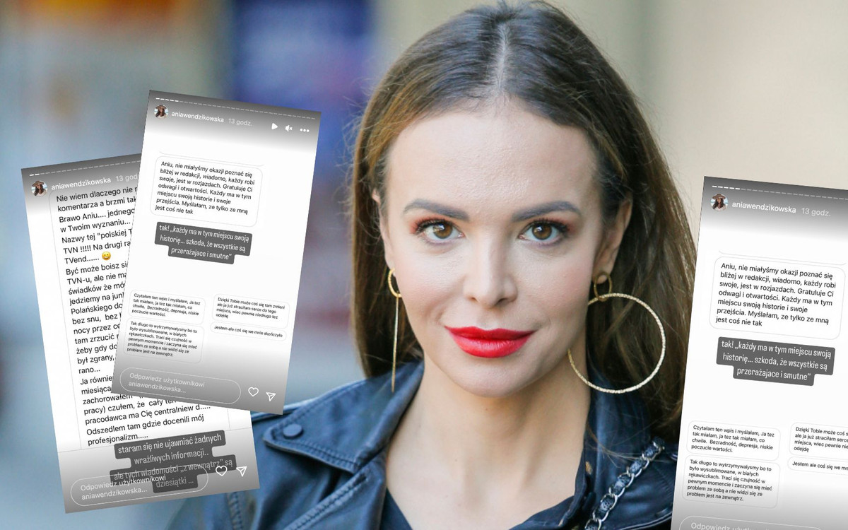 Anna Wendzikowska ujawnia wiadomości byłych pracowników TVN-u: “Tych wiadomości “z wewnątrz” są dziesiątki”