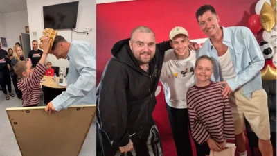 Poruszające zdjęcia obiegły sieć. Robert Lewandowski spotkał się z Mają z Cancer Fighters