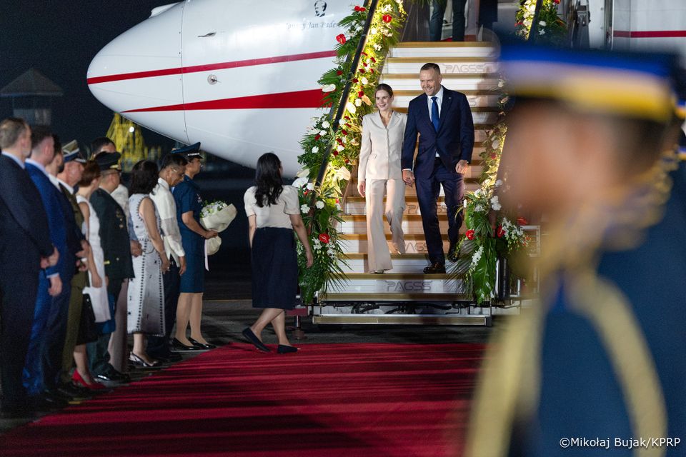 Karol i Marta Nawroccy z wizytą na Filipinach, fot. Prezydent.pl/KPRP