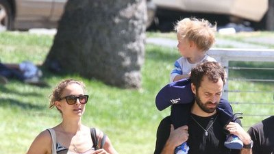 Natalie Portman z rodzinką