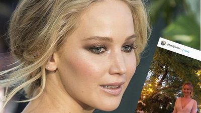 Stylistki Jennifer Lawrence pokazały jej zaręczynową sukienkę (ZDJĘCIE)