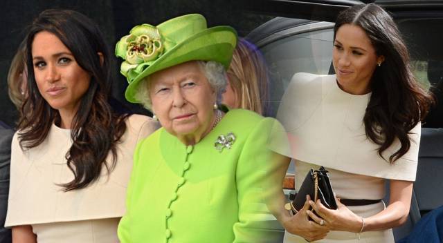 Pierwsze wystąpienie SOLO Meghan Merkle z królową Elżbietą!