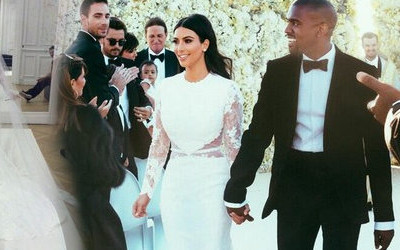 Mamy nowe zdjęcia ze ślubu Kim Kardashian i Kanye Westa!