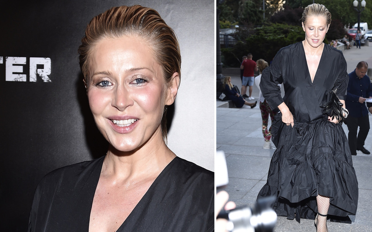 Katarzyna Warnke zakryła ciążowy brzuszek na premierze filmu Fighter – przyszła oklaskiwać męża, Piotra Stramowskiego (ZDJĘCIA)