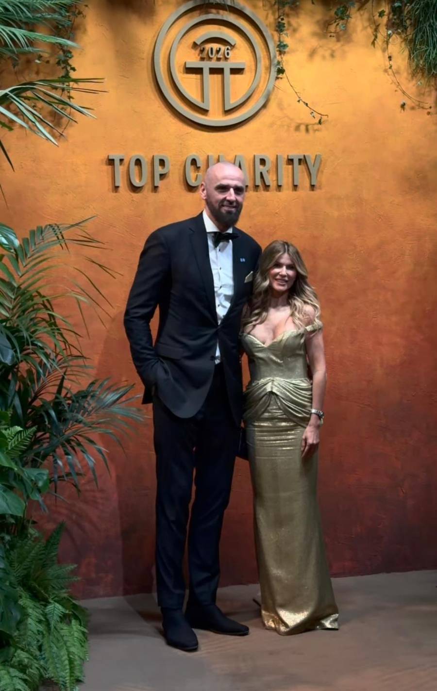 Marcin Gortat i Żaneta Stanisławska-Gortat na gali Top Charity 2026, fot. Instagram