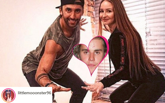 Angelika Mucha i Maserak robią słowiański przykuc na próbie tańca