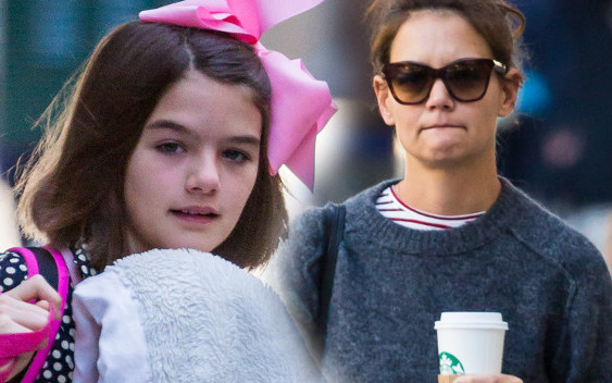 11-letnia Suri Cruise z kocykiem na ulicy (ZDJĘCIA)