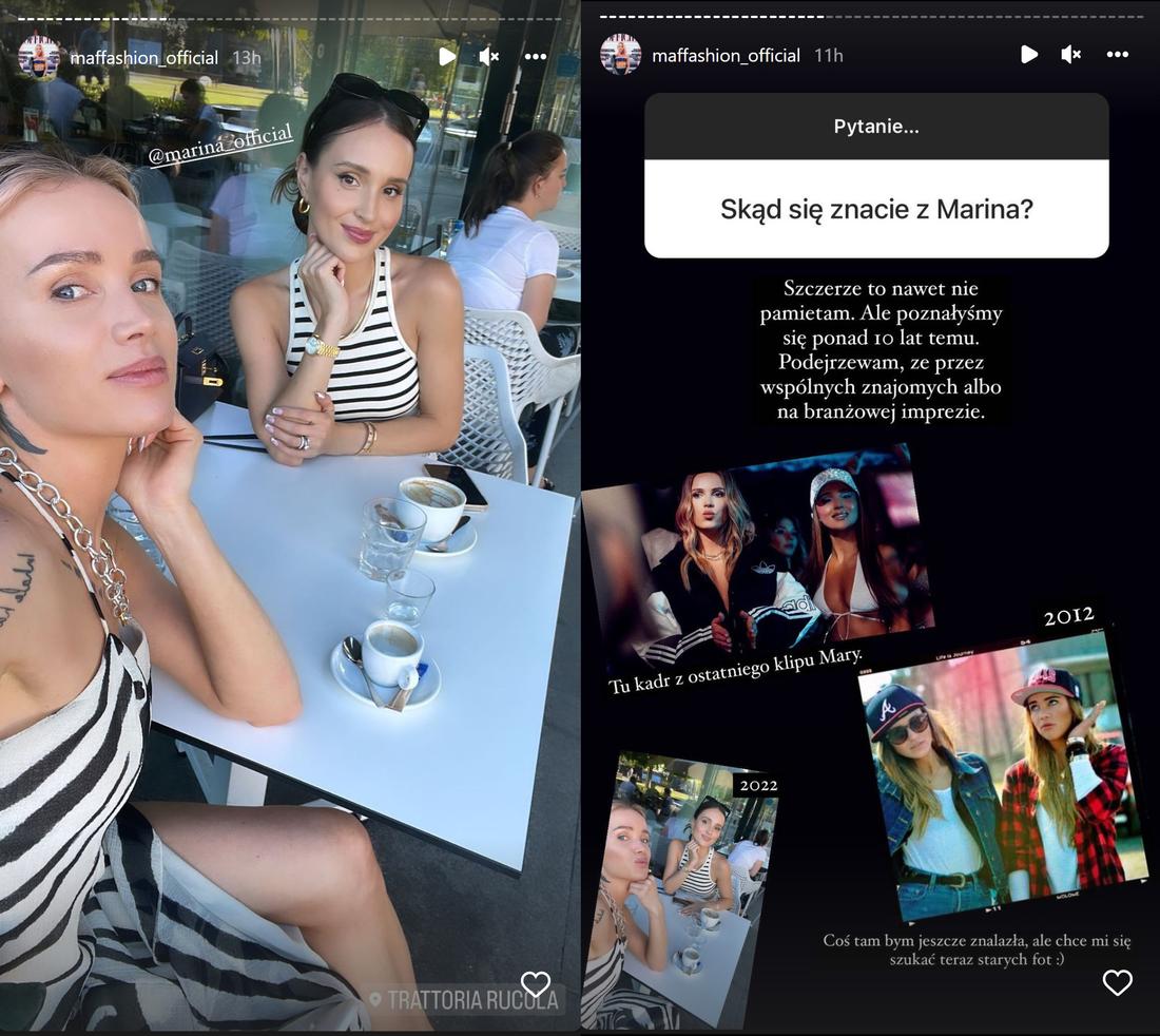 Maffashion zdradza, że od 10 lat zna się z Mariną Łuczenko,