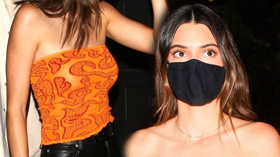Kendall Jenner z siostrą i chłopakiem.
