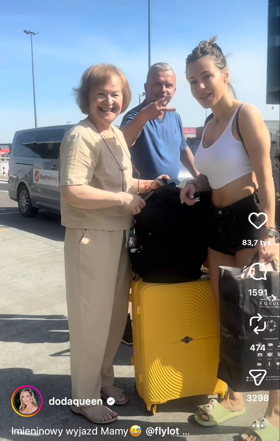 Doda z mamą Wandą w Hiszpanii, Instagram