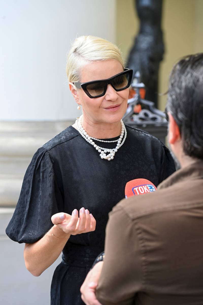 Małgorzata Kożuchowska na mszy w intencji Jerzego Stuhra