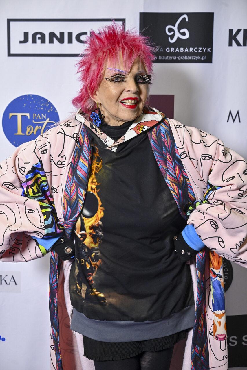 Krystyna Mazurówna na pokazie mody, fot. AKPA