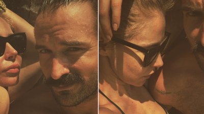 Katarzyna Warnke z Piotrem Stramowskim pozują przed obiektywem. Fani zauroczeni parą: “Piękni jesteście w każdym sensie”