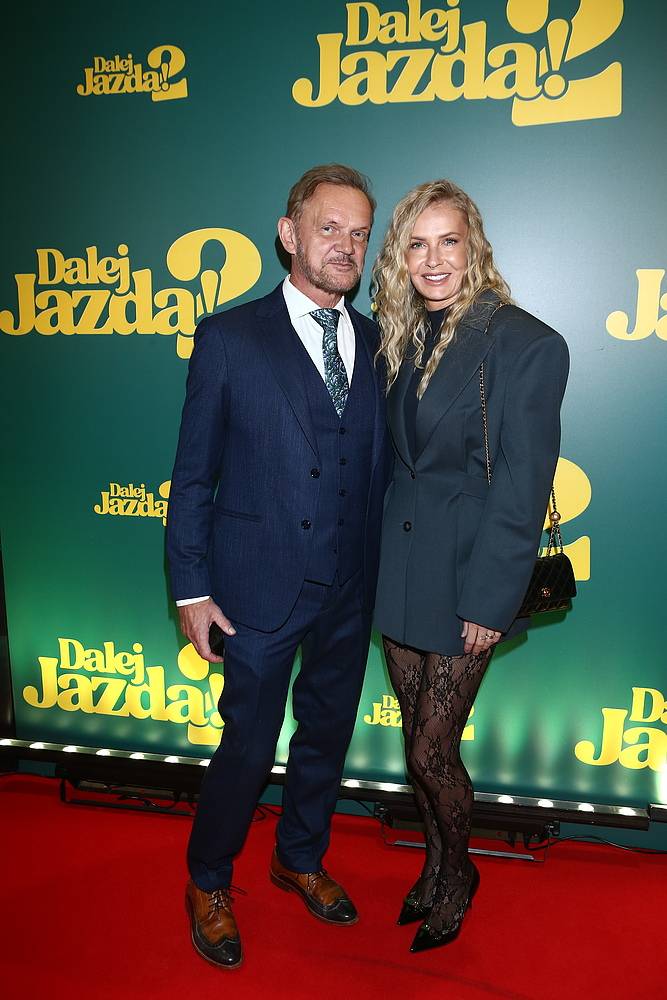 Edyta i Cezary Pazurowie na premierze "Dalej jazda 2", fot. KAPiF