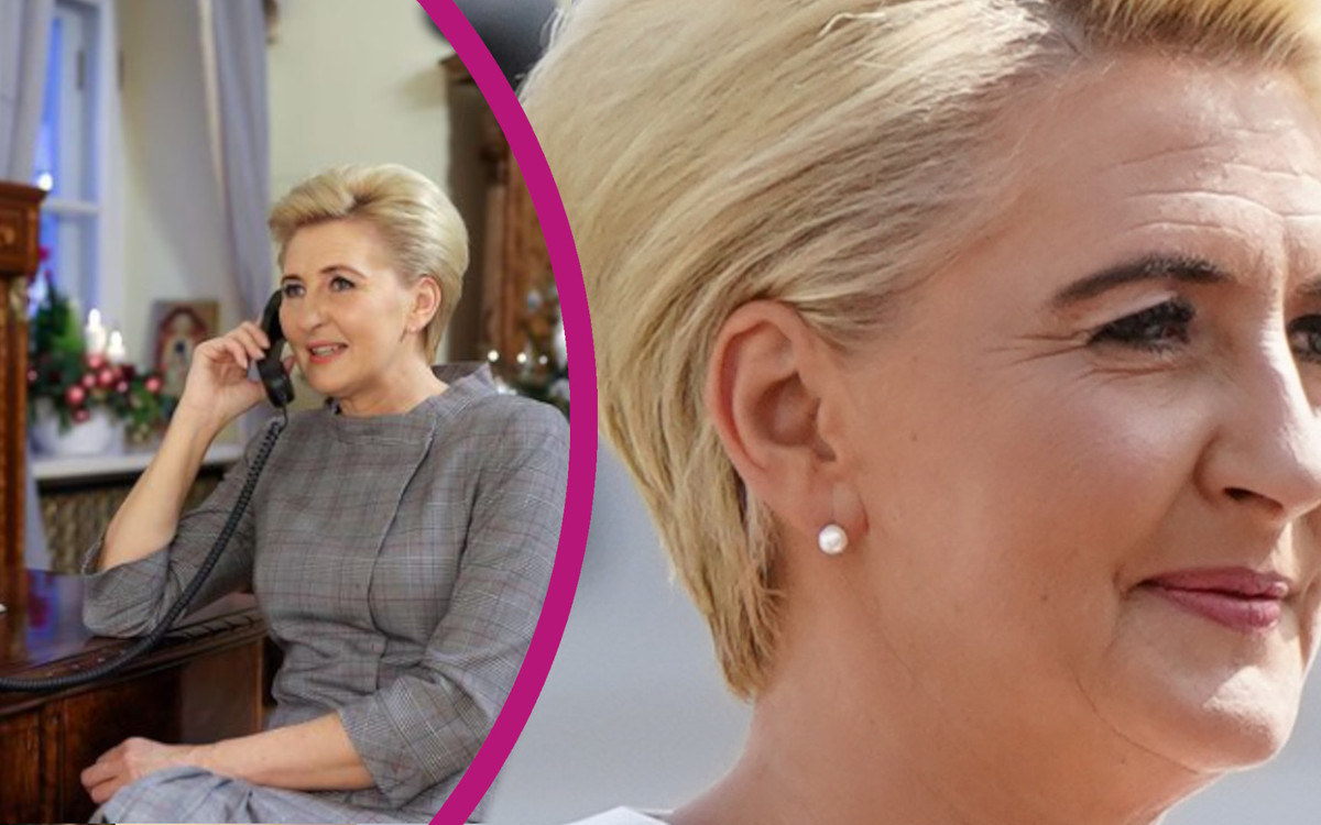 Agata Duda pokazała choinkę w swoim gabinecie. Jest ELEGANCKO