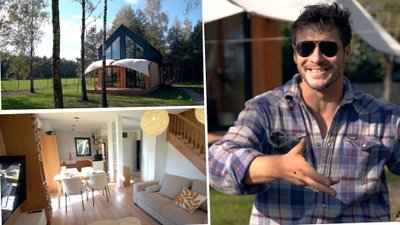 Mikołaj Roznerski kończy 42 lata. Dorobił się nowoczesnej chatki z dala od zgiełku miasta (ZDJĘCIA)