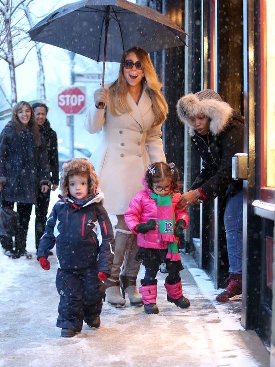 Mariah Carey z dziećmi w Aspen – zima 2013