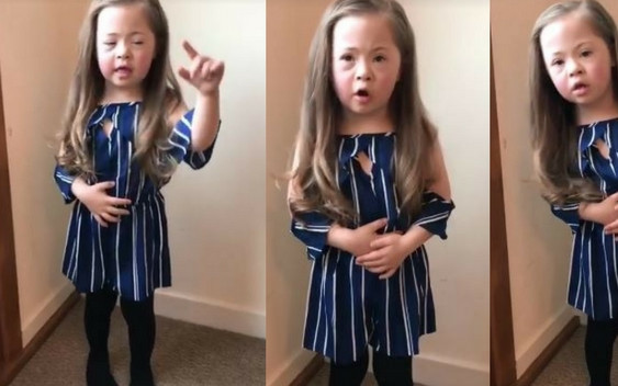 Dziewczynka z Zespołem Downa wzrusza na filmiku. Gwiazdy wspierają akcję