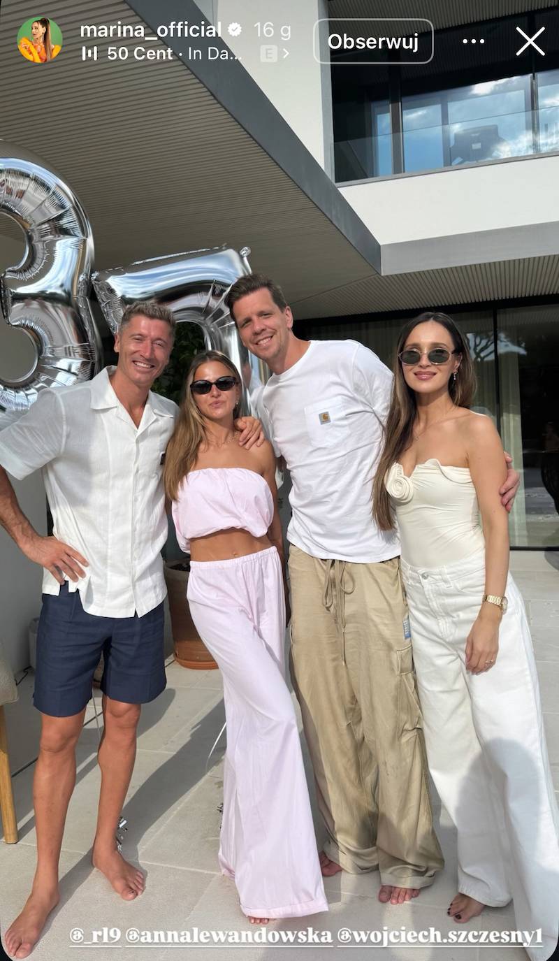 Tak Lewandowski świętował 37. urodziny. Marina i Wojtek Szczęśni pojawili się na imprezie (FOTO)