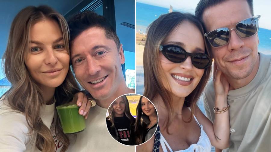 Marina i Lewandowska wspierają mężów na trybunach