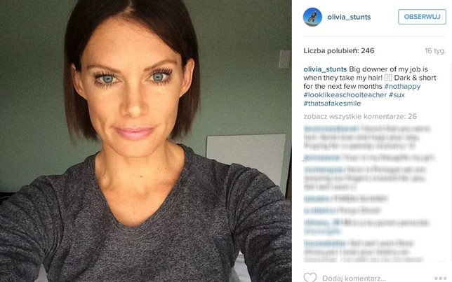 Olivii Jackson, kaskaderce, grozi amputacja ręki