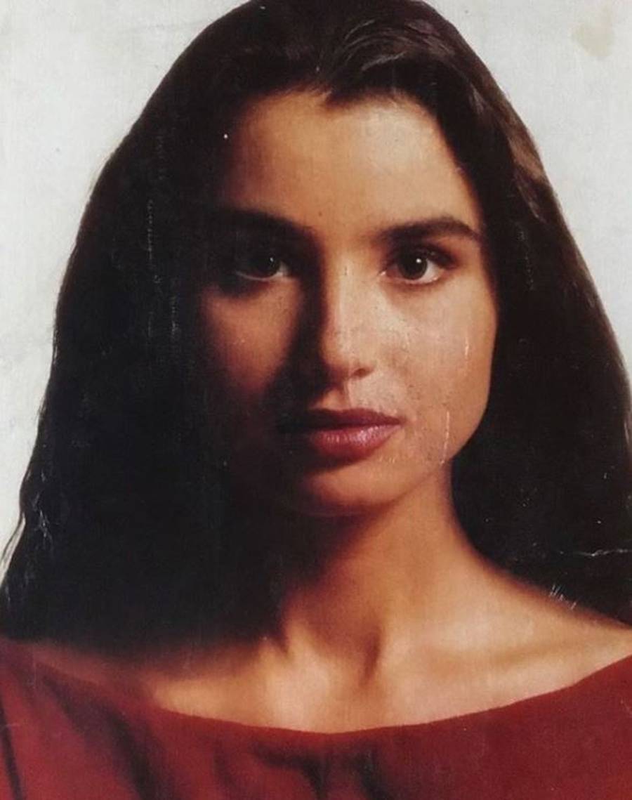 Joanna Brodzik w klasie maturalnej.