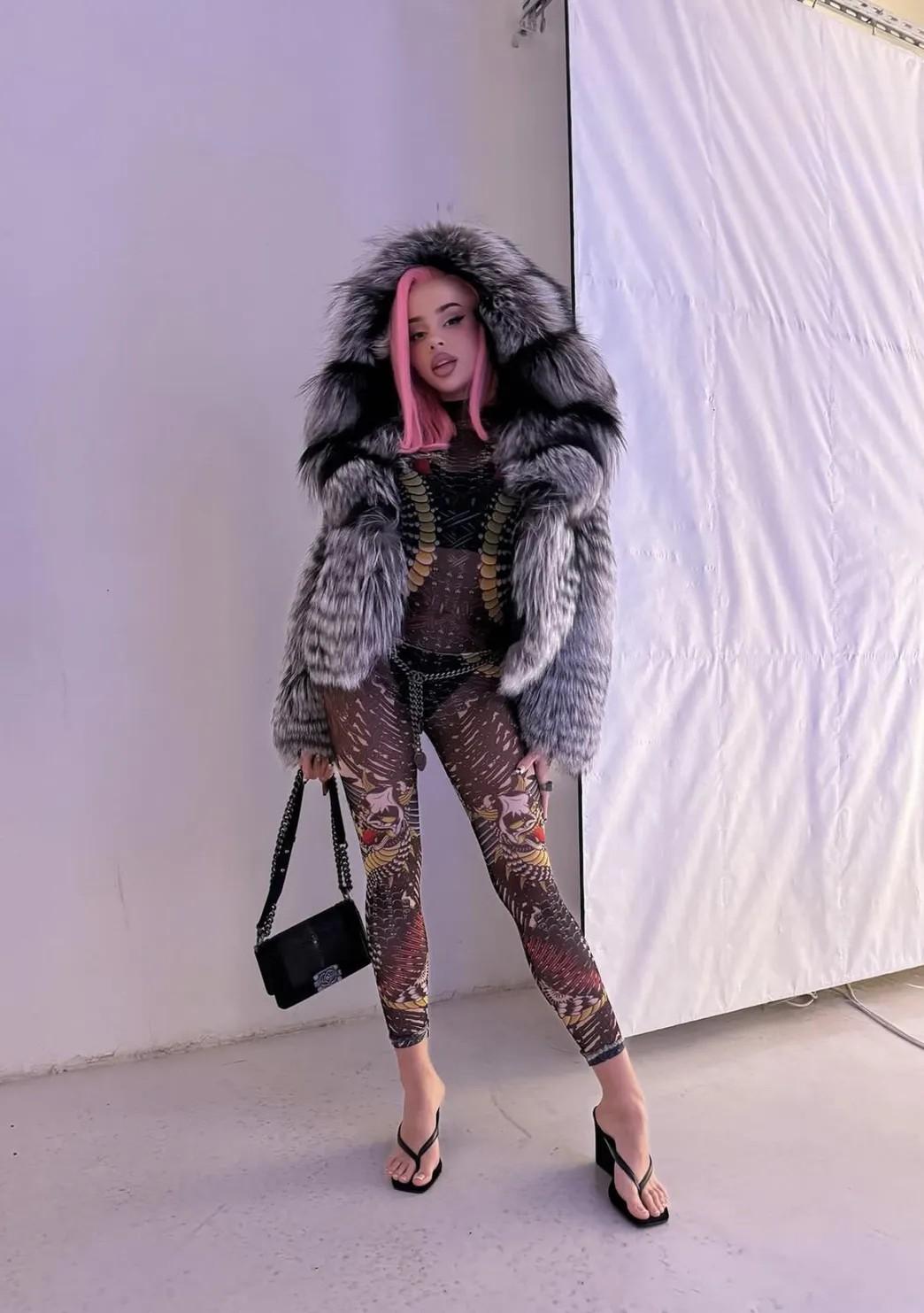 Fagata w futrze z lisa, fot. Instagram